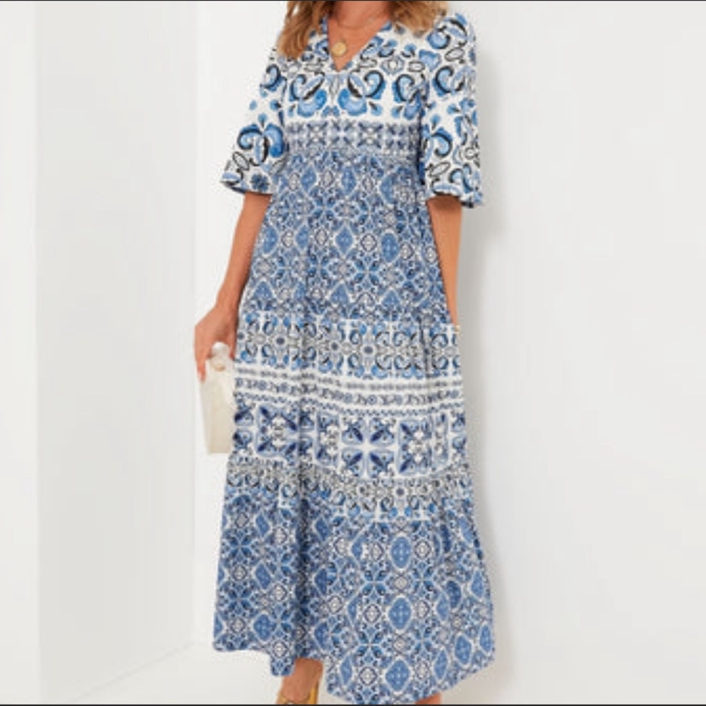 NWT Tuckernuck Majolica Tile Ginger Dress